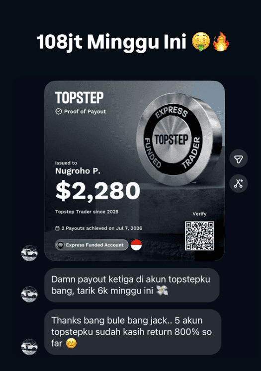 Testimoni trader member JW Trading Academy